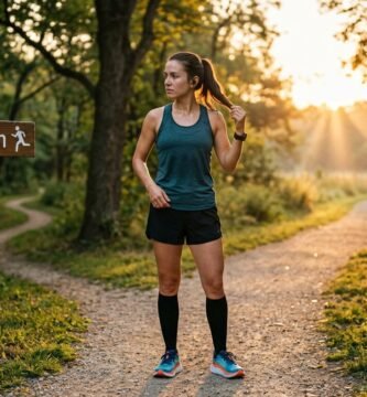 Débutant choisissant sa première course à pied entre un 5 km et un 10 km